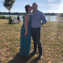 Groomsman and Bridesmaid in friends' wedding