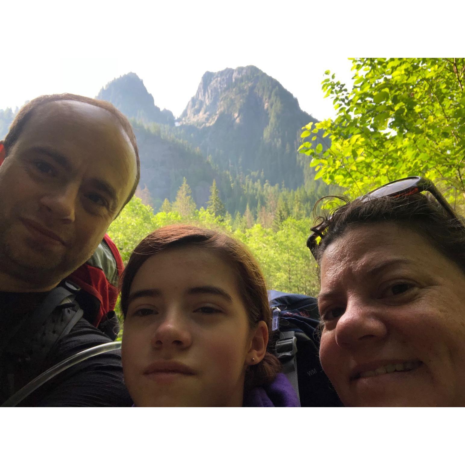 On an overnight hike in the Issaquah highlands