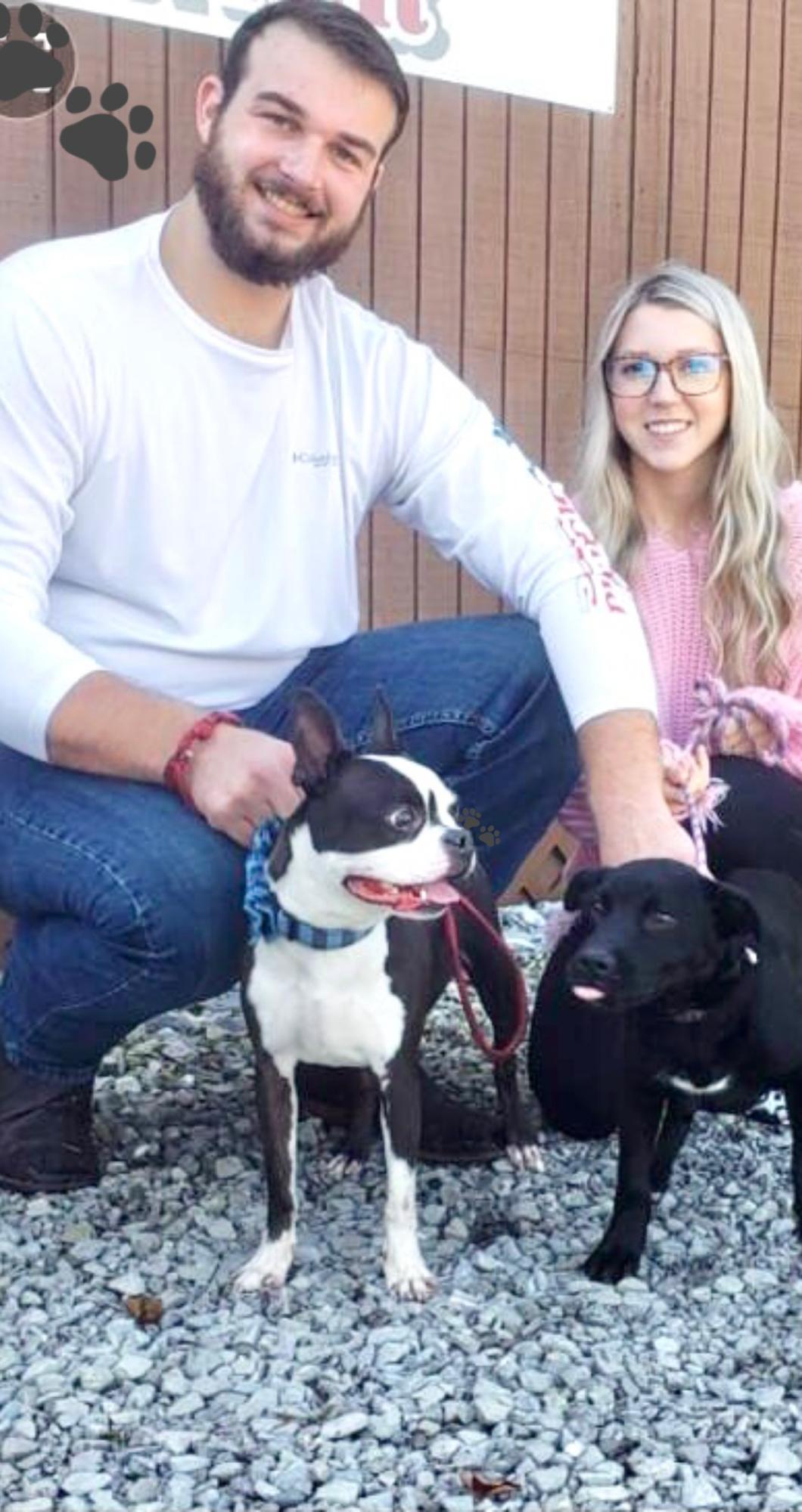 We adopted our sweet little Riley! Our little family ❤️