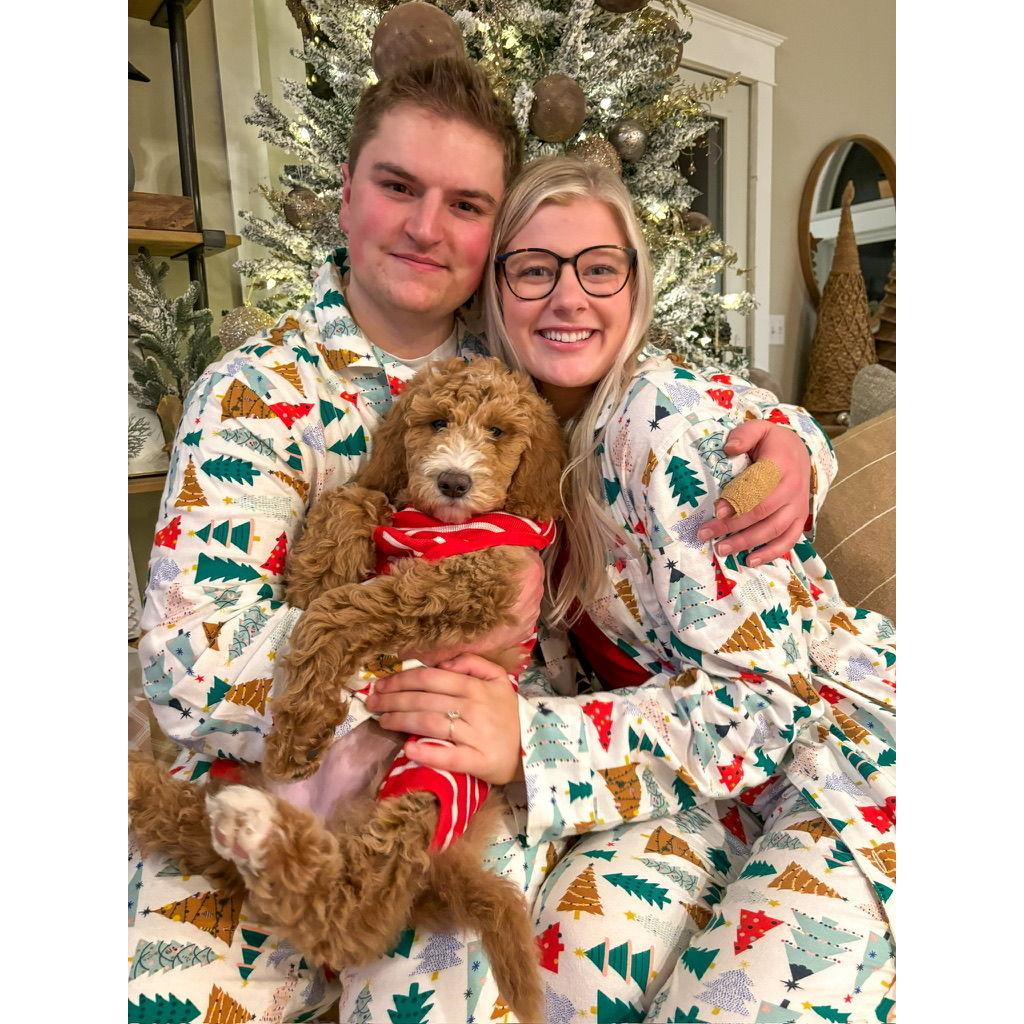 Our first Christmas as an engaged couple and with our Sunny girl!