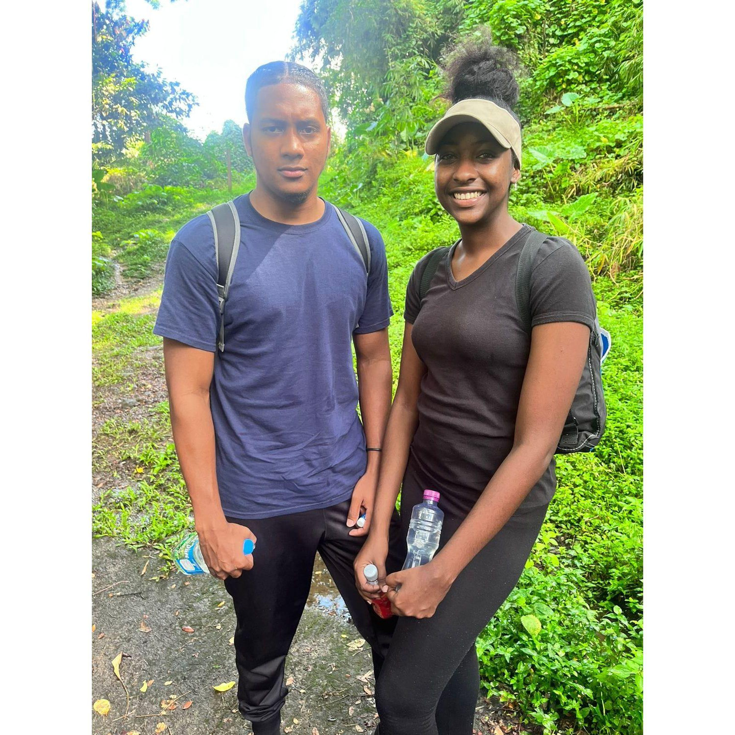 Don't let the smiles fool you haha! What a hike! What a memory.