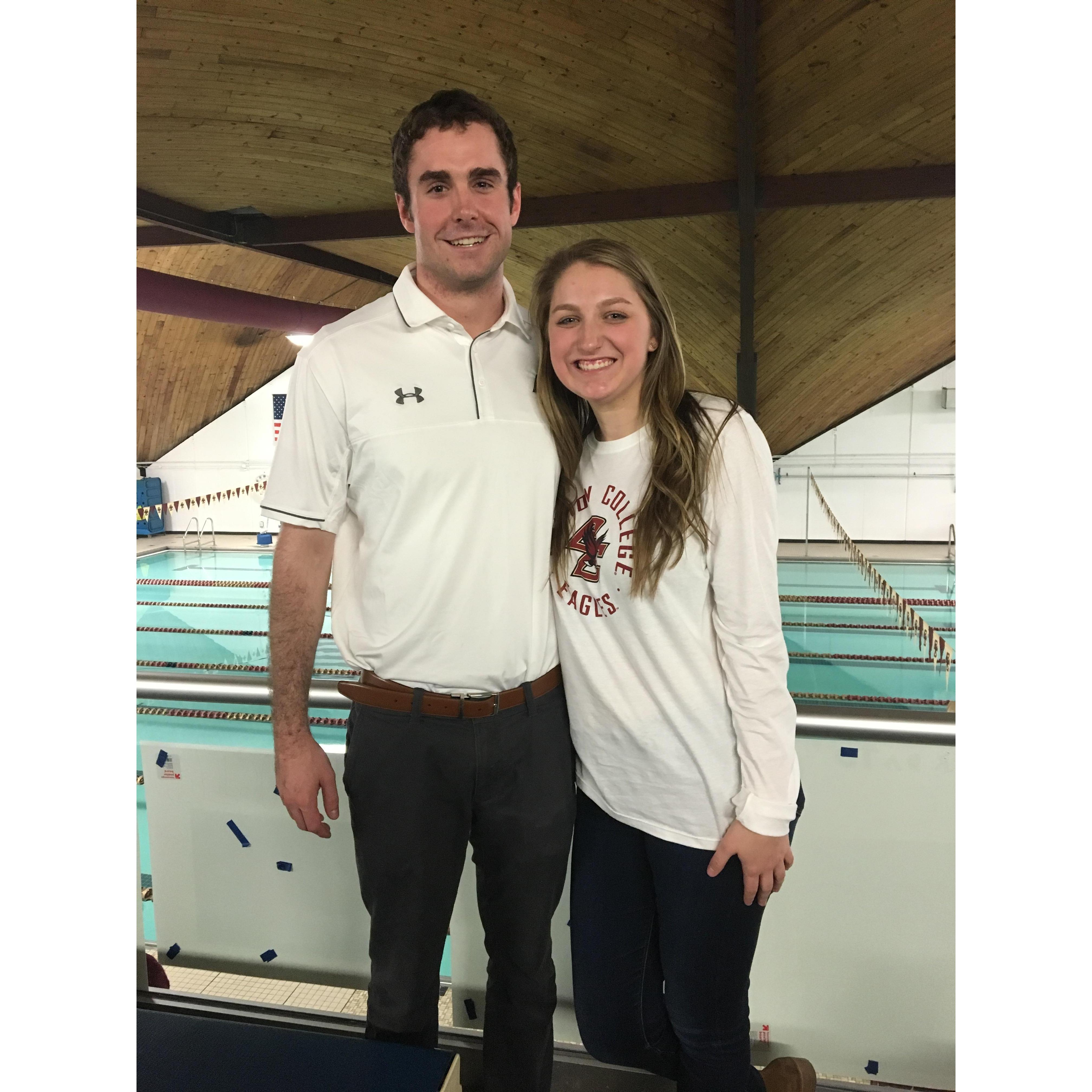 Dan coaching BC swimming!