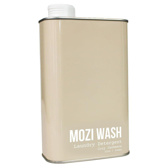 Mozi Wash Laundry Detergent Liquid, Cozy Cashmere, 50+ Loads, Concentrated, Plant Based, Cruelty & Dye Free, Phosphate & Paraben Free, Earth Friendly, Long Lasting Fresh Scent, 32 oz Recyclable Bottle