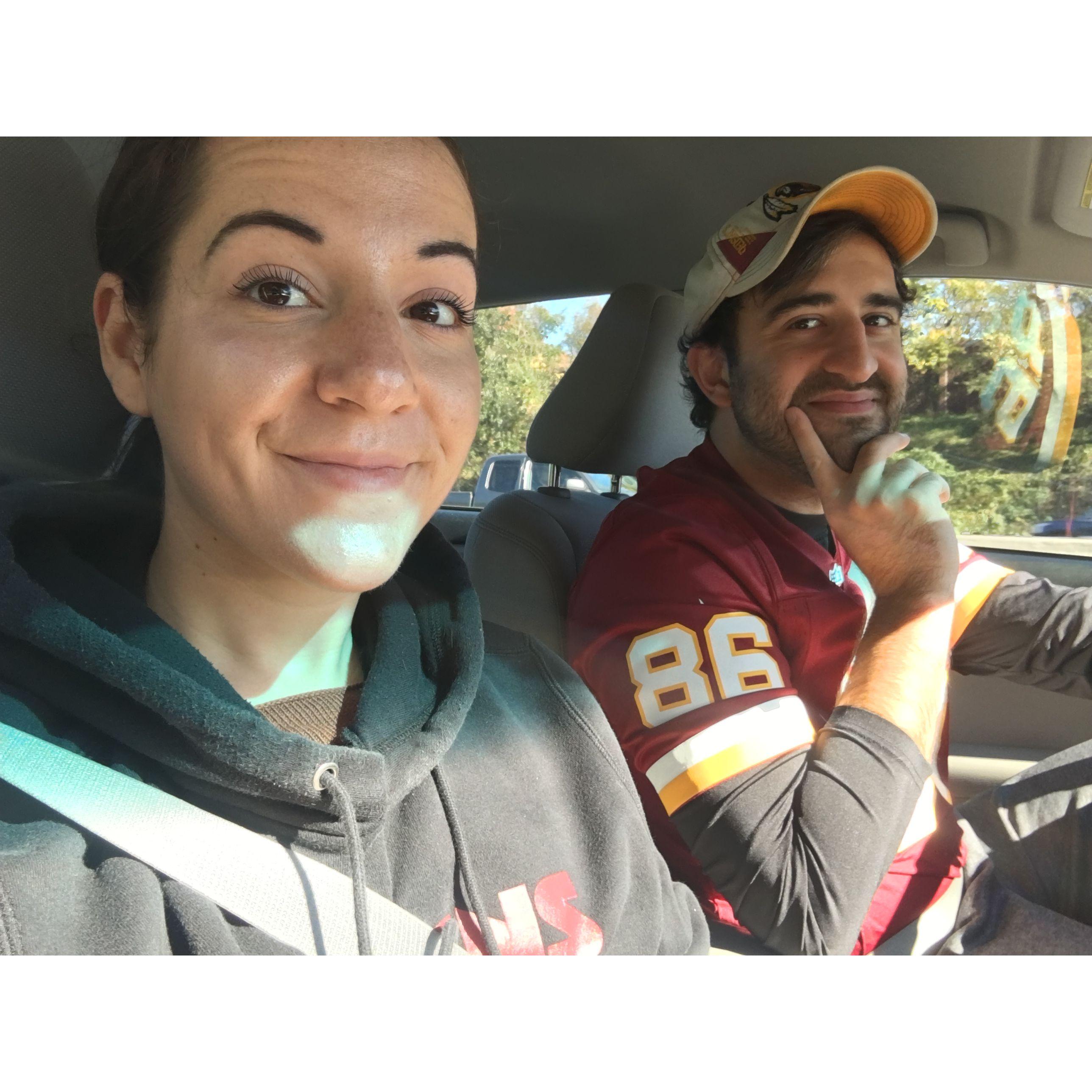 We've been to many Redskins/Washington Football Team/Commander's games. This was Abby's first!