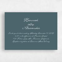 Blue Wedding Invitation - Leda Landscape