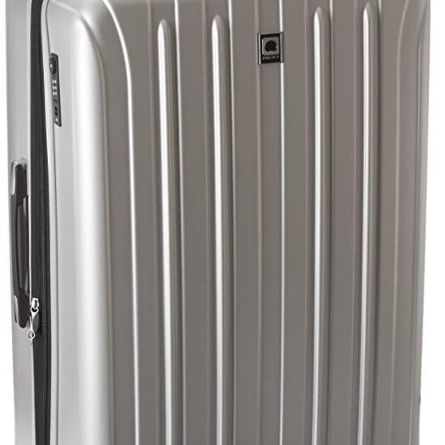 DELSEY Paris Titanium Hardside Expandable Luggage with Spinner Wheels, Silver, Checked-Large 29 Inch,207183011