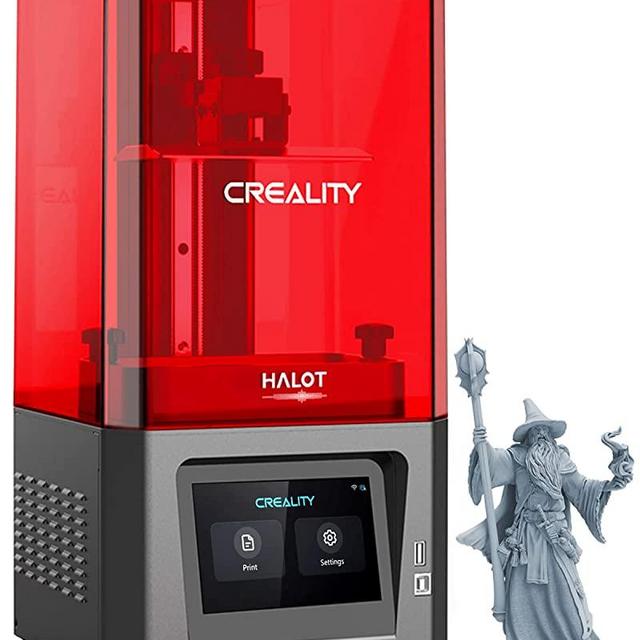 Creality Official Upgrade HALOT-ONE (CL-60) Resin 3D Printer with Precise Intergral Light Source, WiFi Control and Fast Printing,Dual Cooling & Filtering System, Assembled Out of The Box