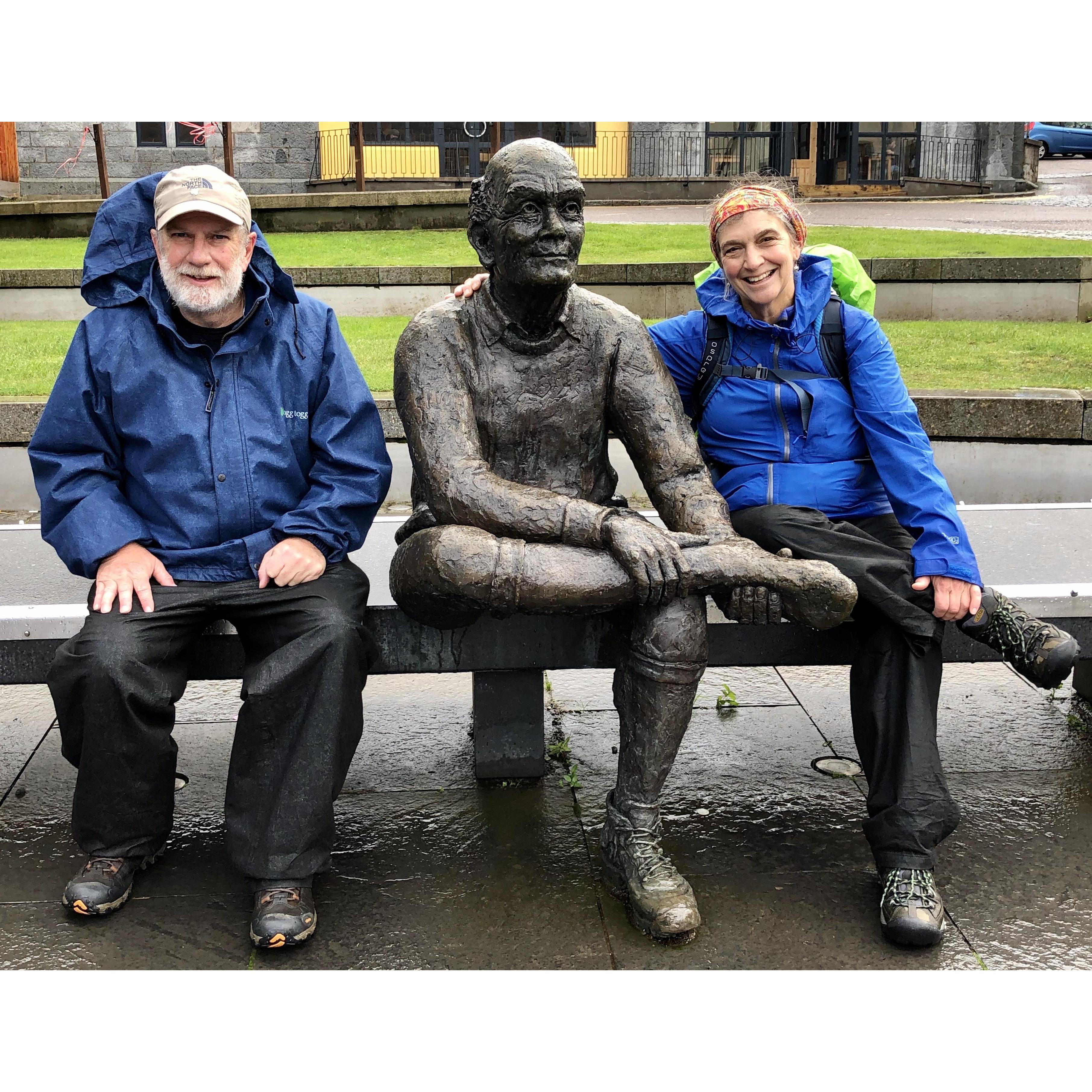 End of the West Highland Way after walking in a downpour for a week