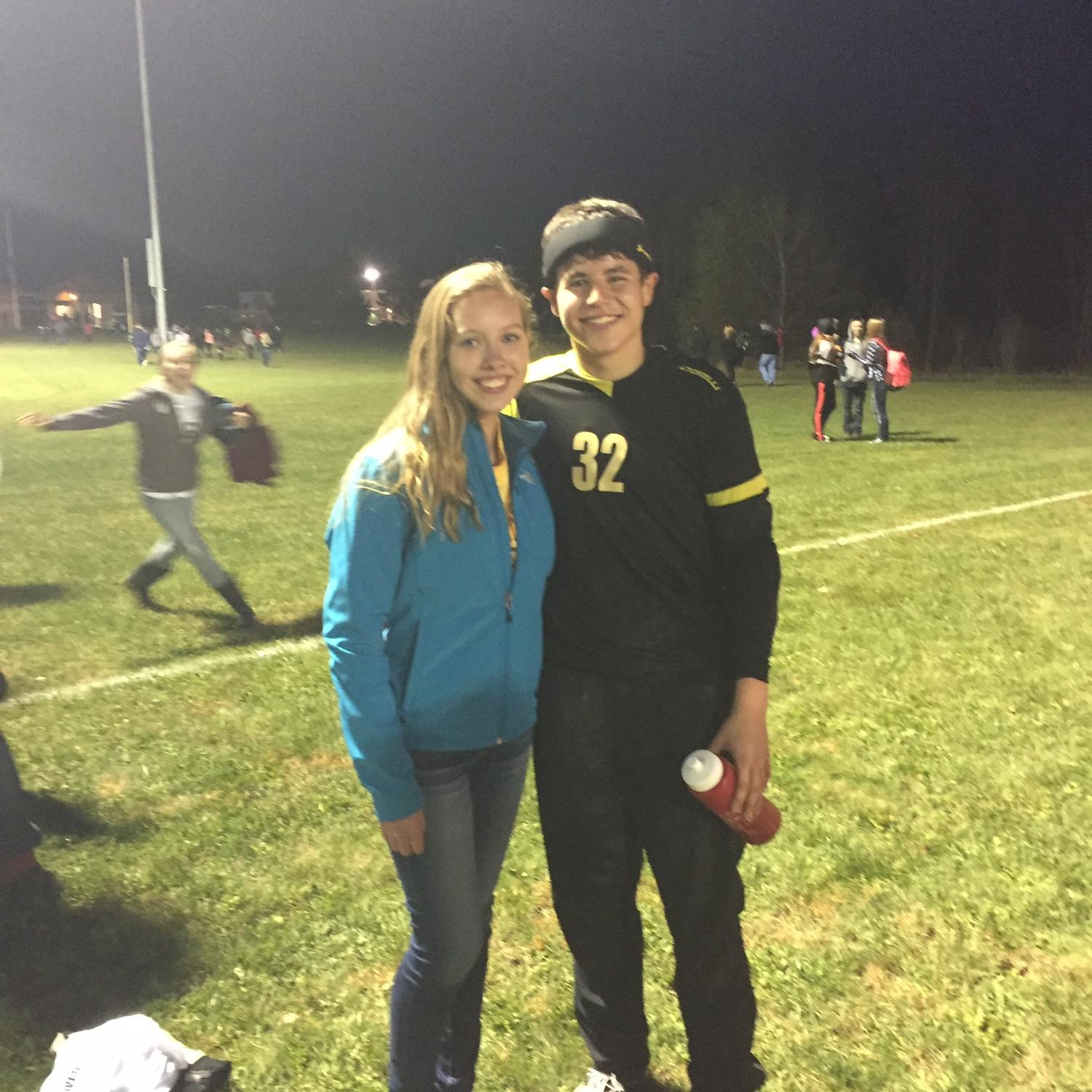 Our first official photo together. 3 days before we started dating! October 2015