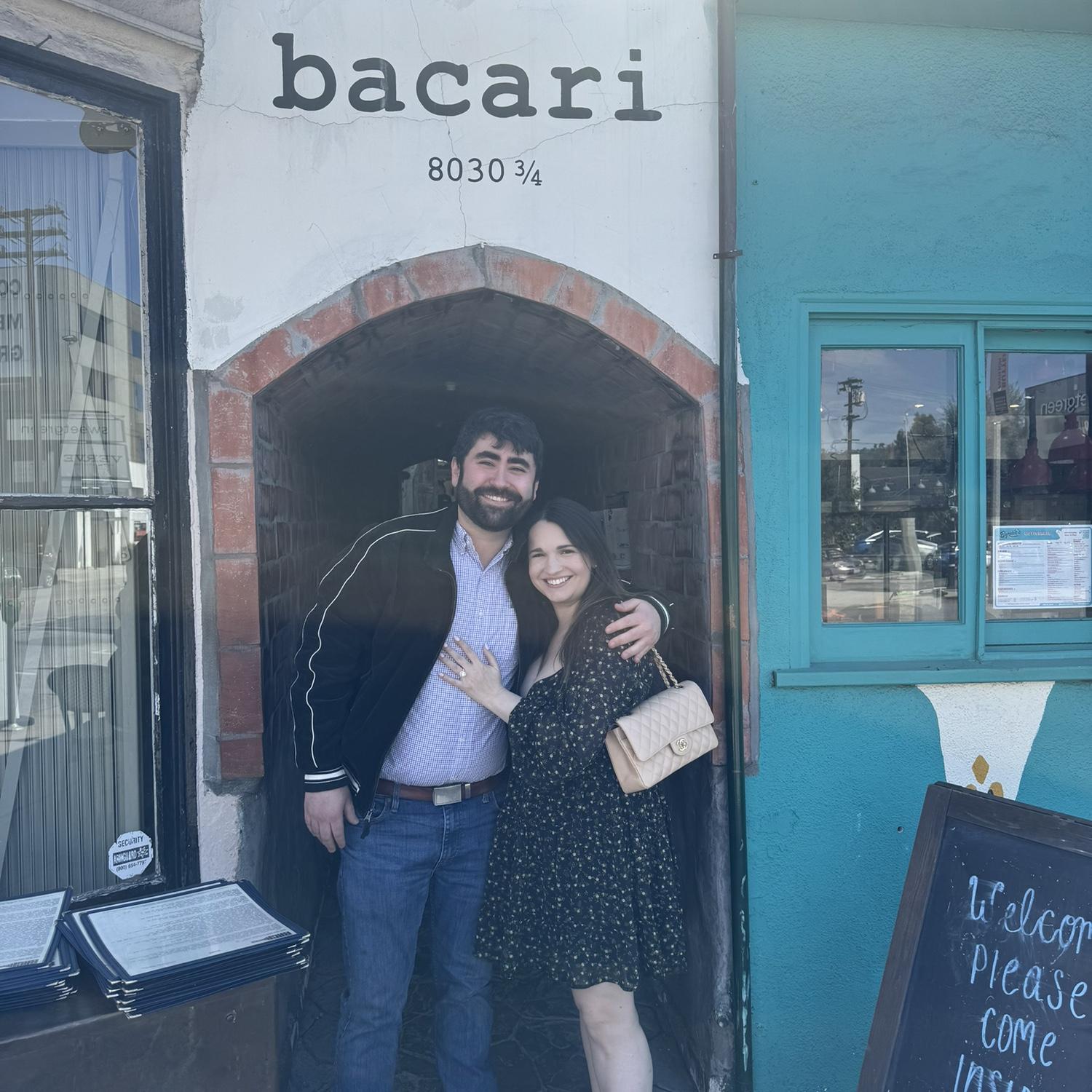 Said yes to forever at the same restaurant we had our first date