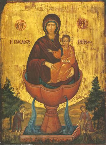 Icon of the Life-Giving Spring – T08 (size "L Mounted Icons")