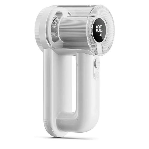 Rechargeable Fabric Shaver, 2-in-1 Lint Remover for Clothing, Furniture, Sweater with 6-Blade, 200ml Container, LED Display, 2000mAh USB-C, 3-Speed Lint Shaver Eliminates Fuzz & Pilling