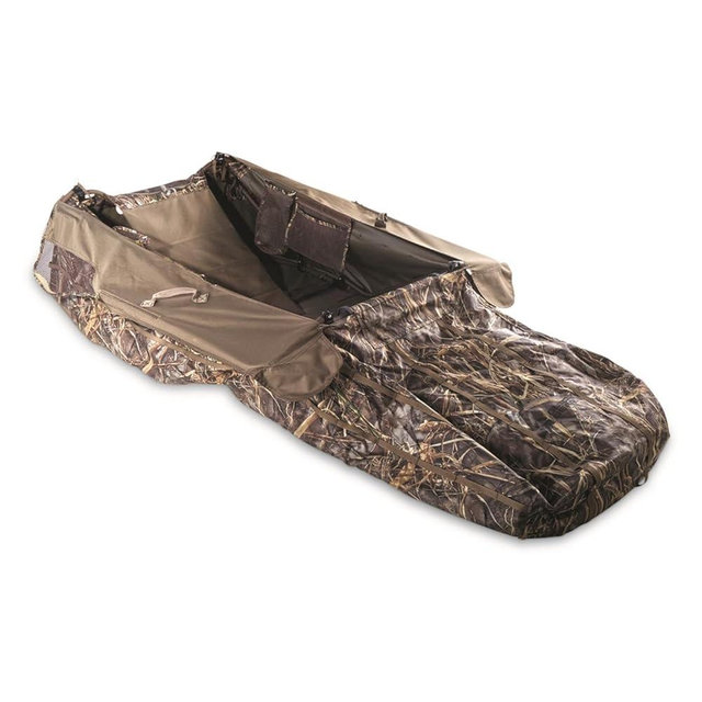 Guide Gear Layout Camo Ground Blind for Waterfowl, Goose, Duck, Turkey Hunting RT Max-7