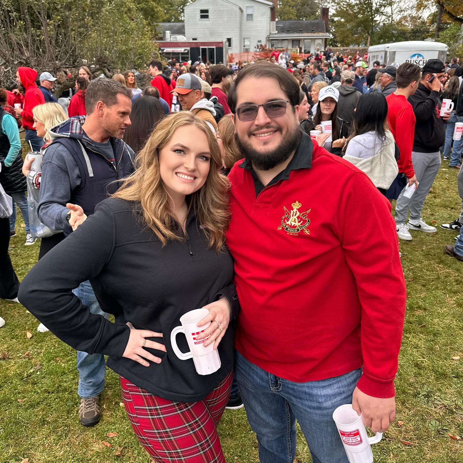 Edinboro Homecoming 2025! Where Hannah completed her Bachelor’s in Speech- Language Pathology and then Master of Social Work! Greg had never had the full college homecoming experience until then