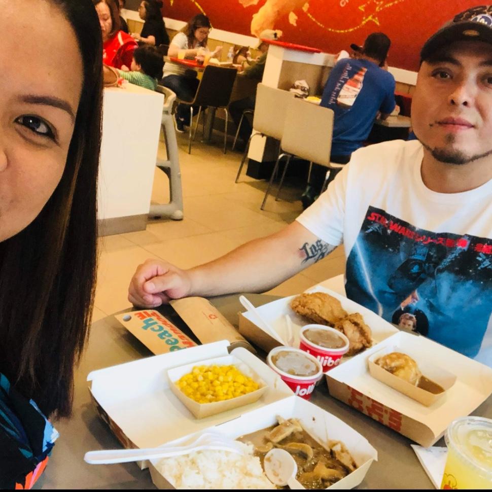 Our very first date! Jollibee😊 2018