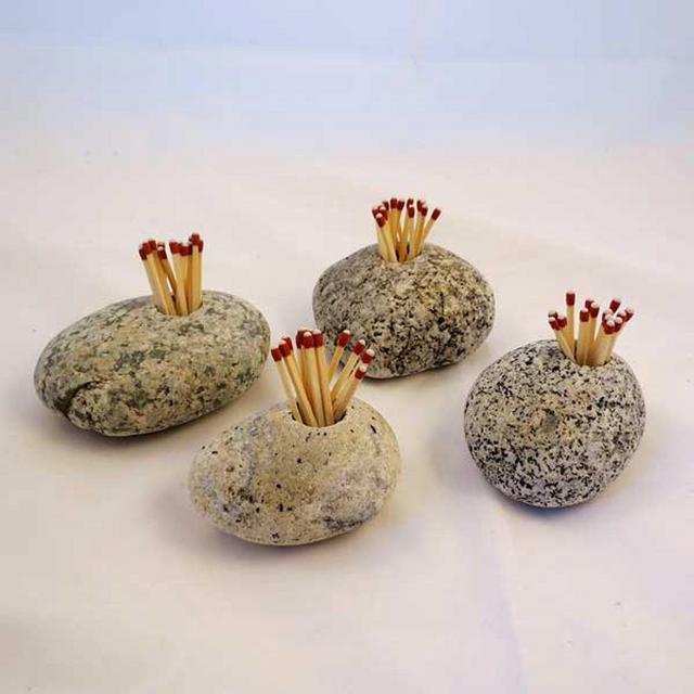Stone Match Holder & Striker
