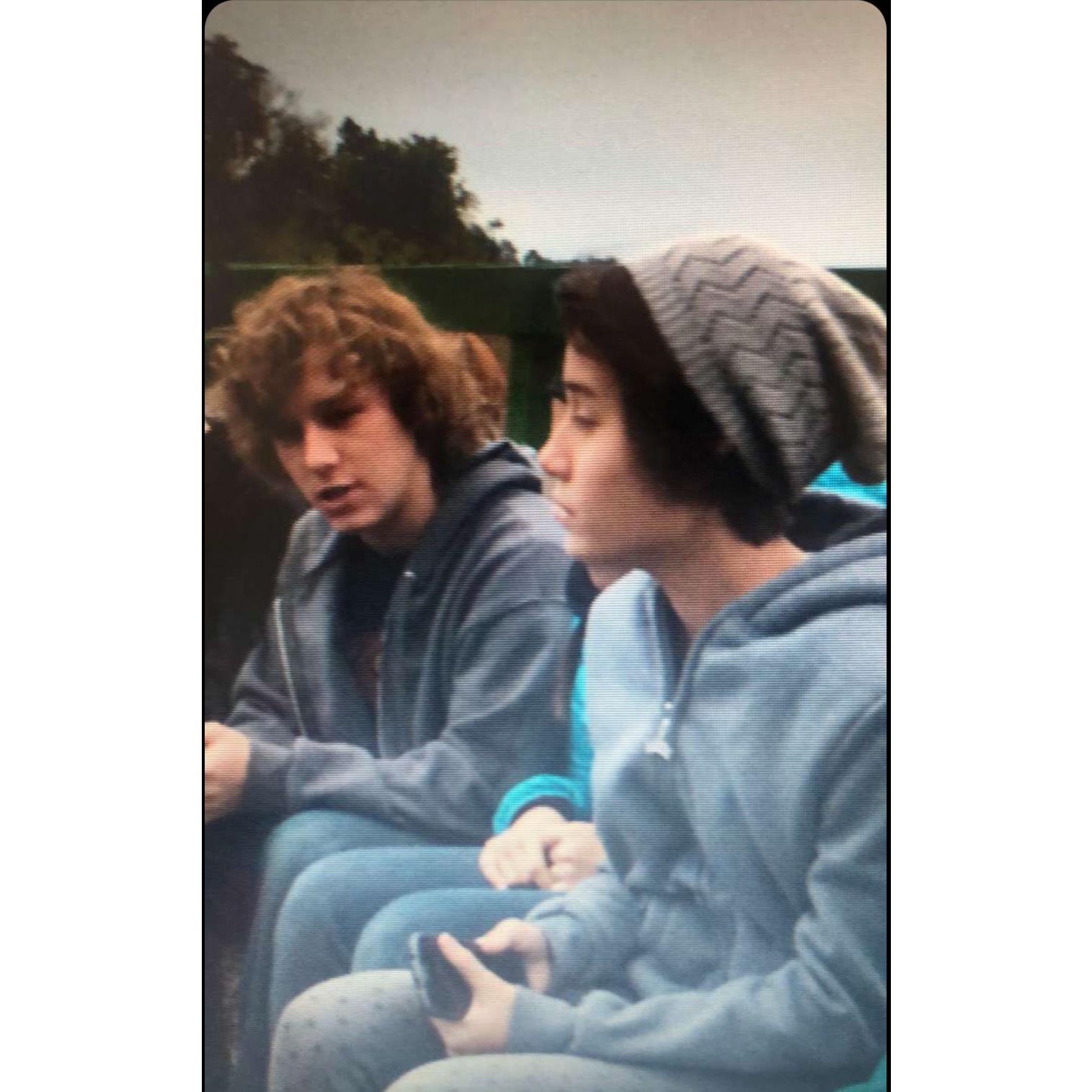 Our first picture together at a hayride in Florida. c. 2014