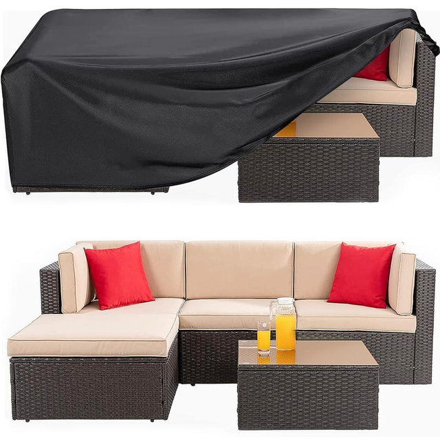 Outdoor Furniture Covers for Patio Furniture, Table Cover 90"L X 60"W X 28"H Patio Covers for Outdoor Furniture 420D Oxford Anti-UV Waterproof, Windproof for Patio, Lawn and Garden