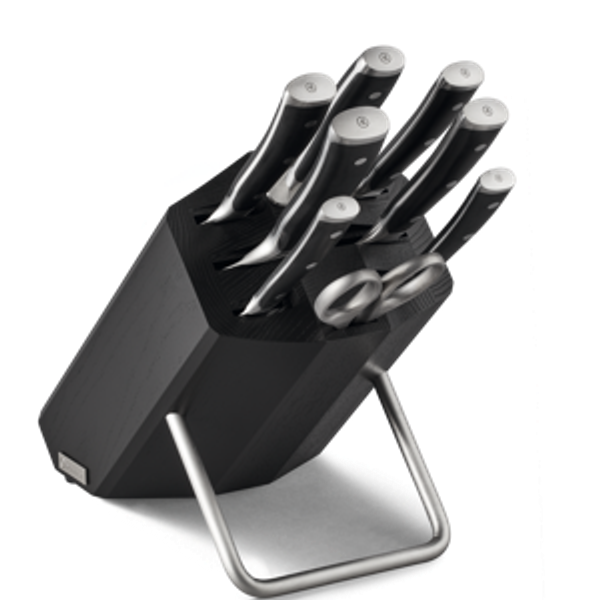 Classic Ikon 9-Piece Knife Block Set- BLACK