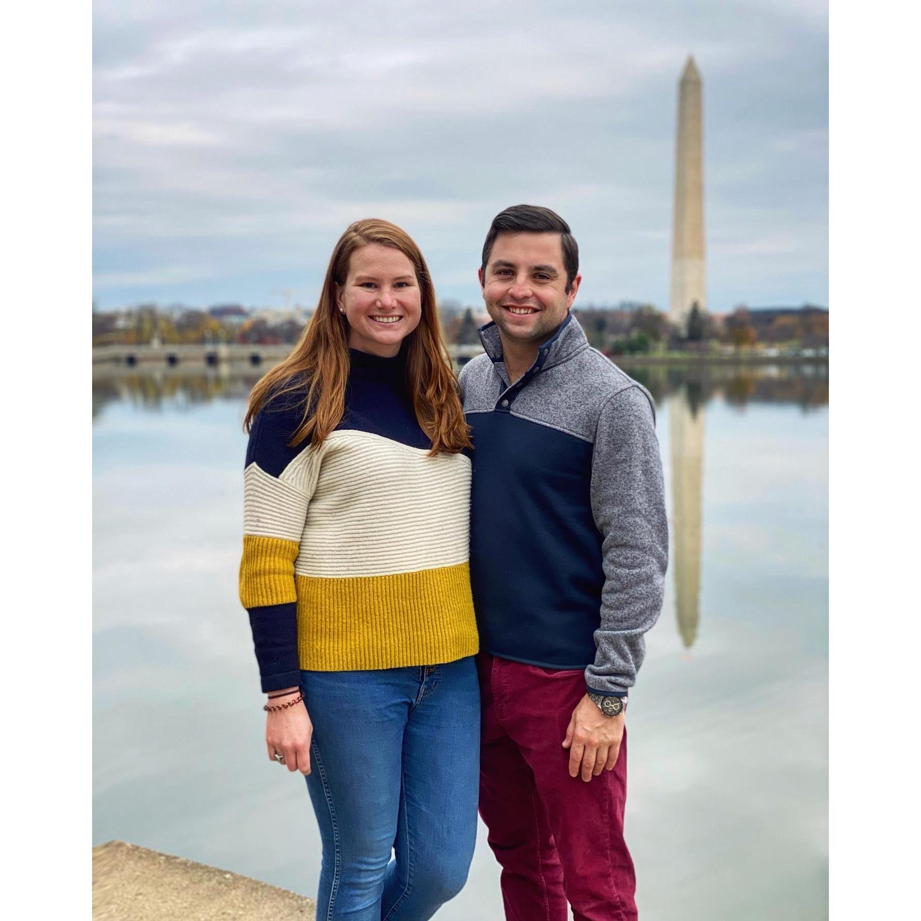 Showing mike all of the Washington DC monuments!