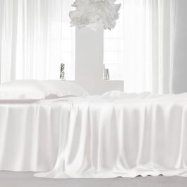 White 4PCs Silk Sheet Set (KING)