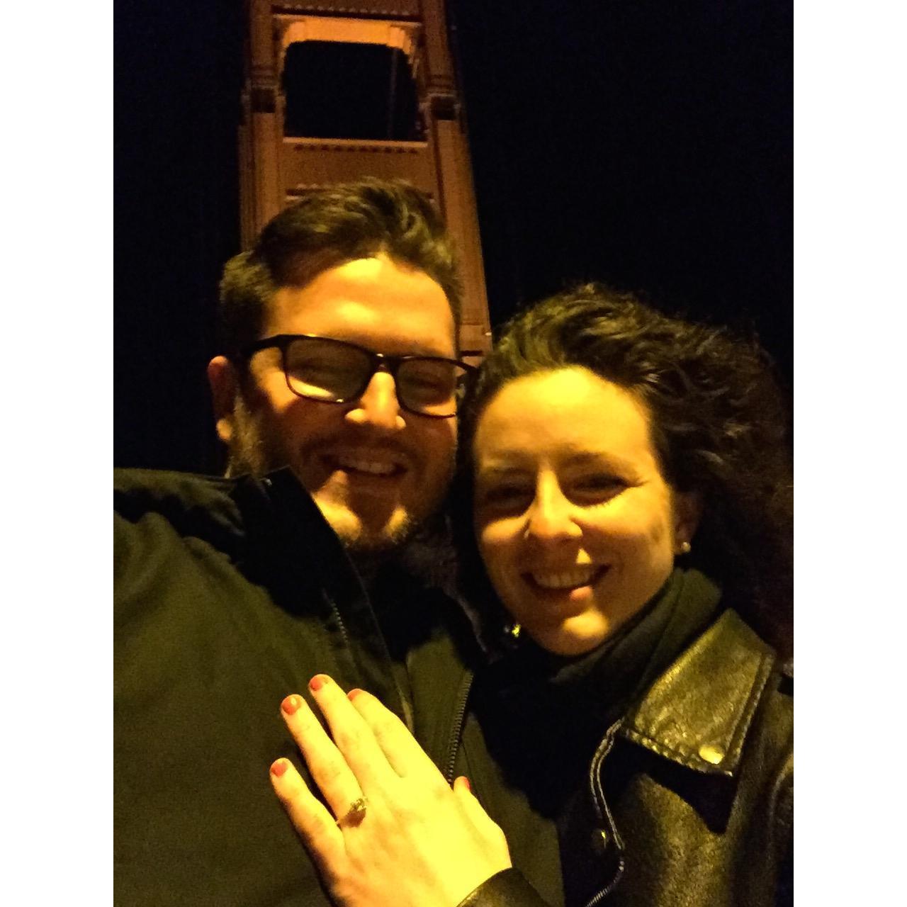 2016. San Francisco. Just after Scott's proposal on the Golden Gate Bridge.