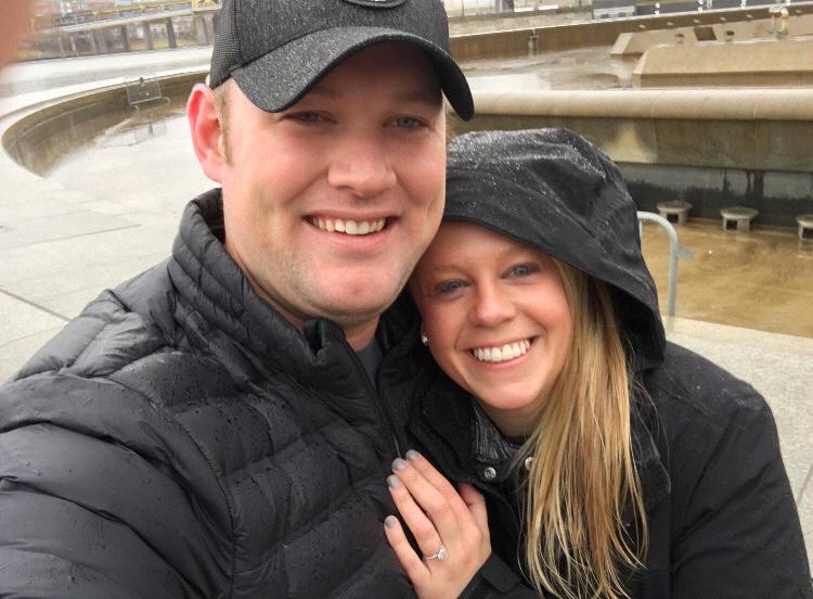 Our first engaged picture! Pittsburgh, PA - December 16, 2018