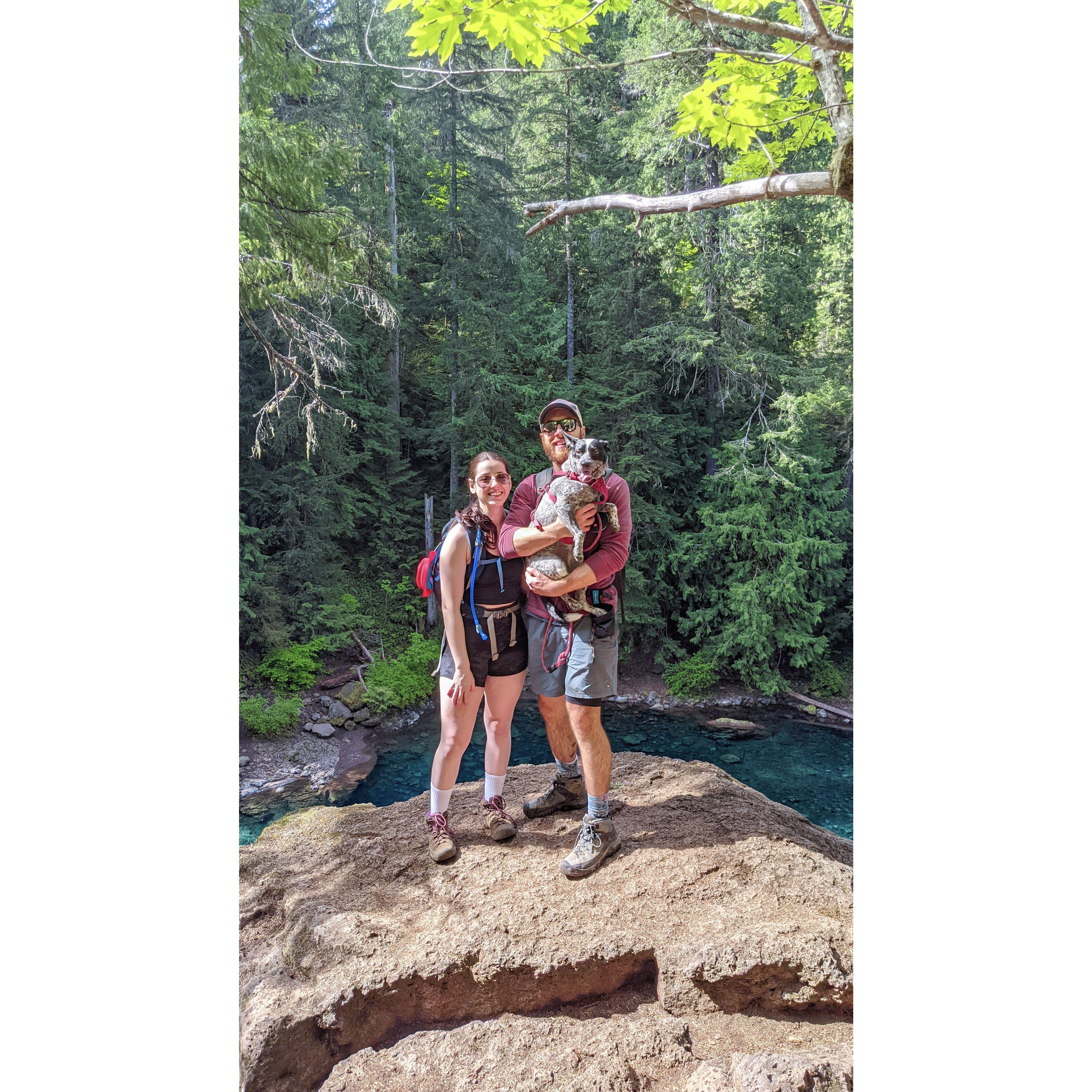 One of many hikes!