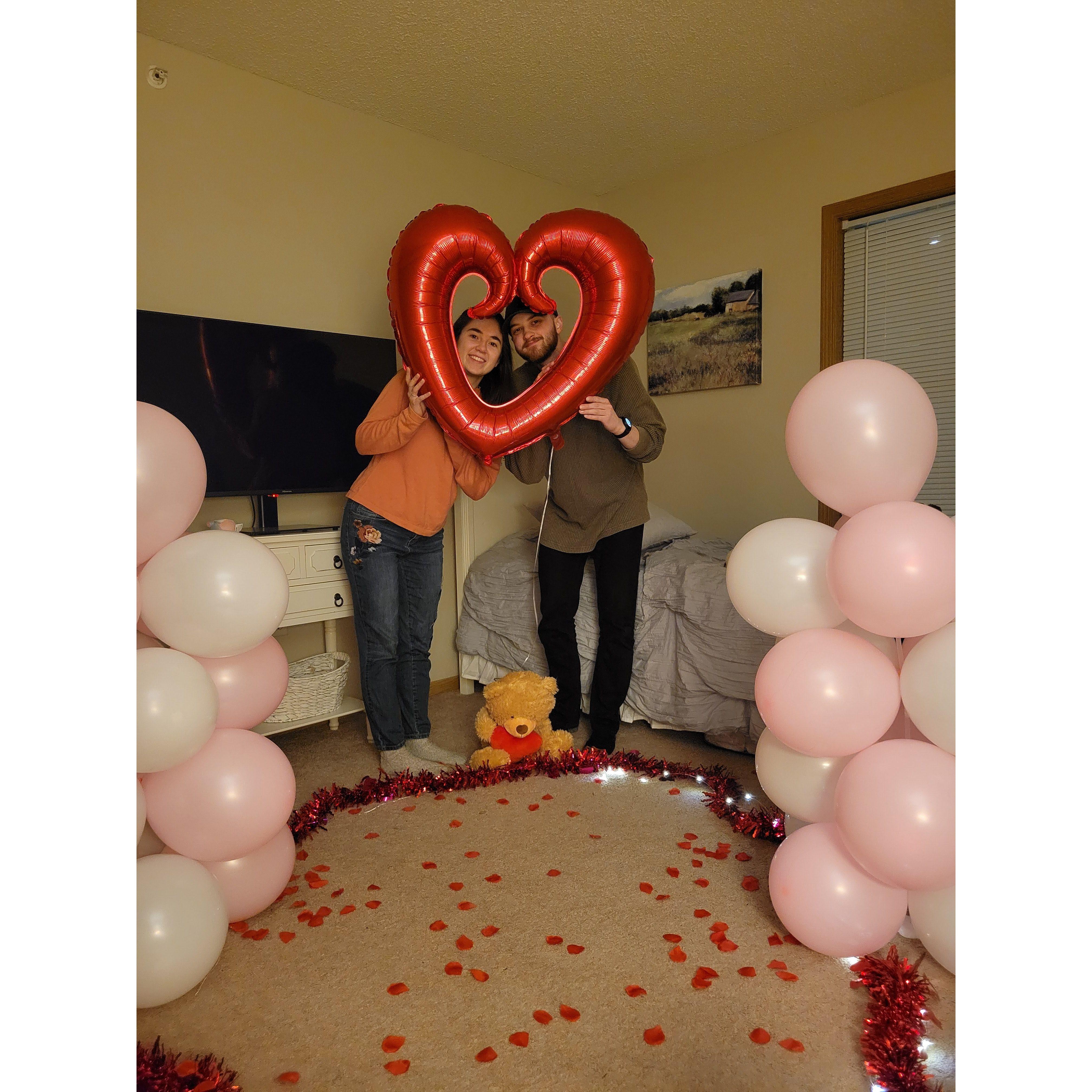 Our First Valentine's Day as an engaged couple