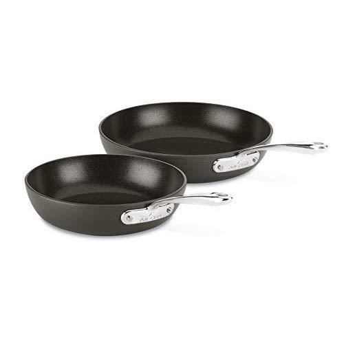 All-Clad H9112S64 Essentials Nonstick Fry pan set, 2-Piece, Grey