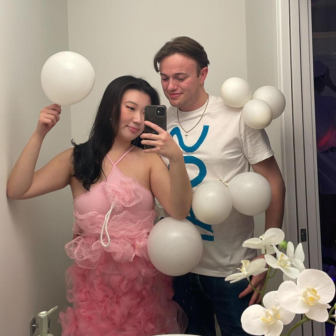 First Halloween! A big bar soap guy met a pink loofa girl