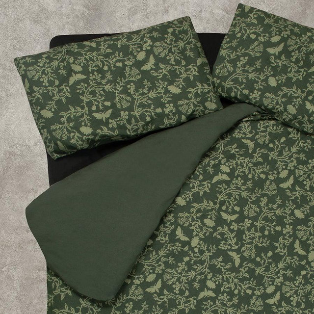 Wildwood Floral Print Queen Bedding Set