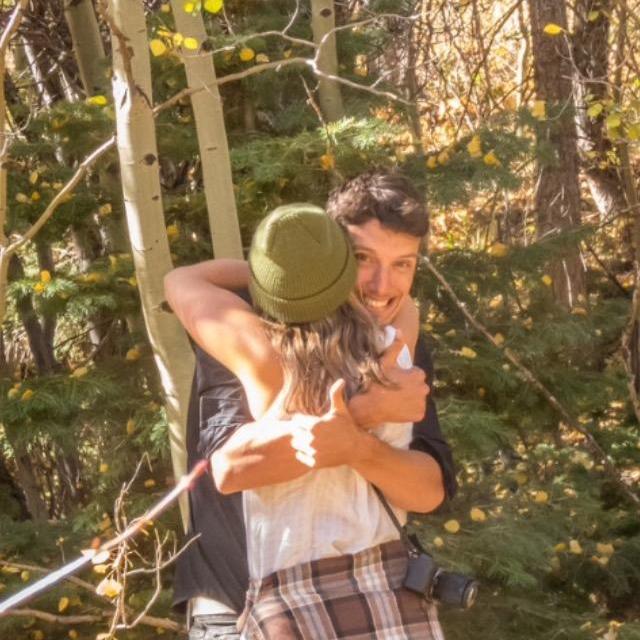 The proposal was a complete surprise to Elena!! Ryan was relieved to have pulled it off - giving a thumbs up to her dad who helped coordinate the tricky details.