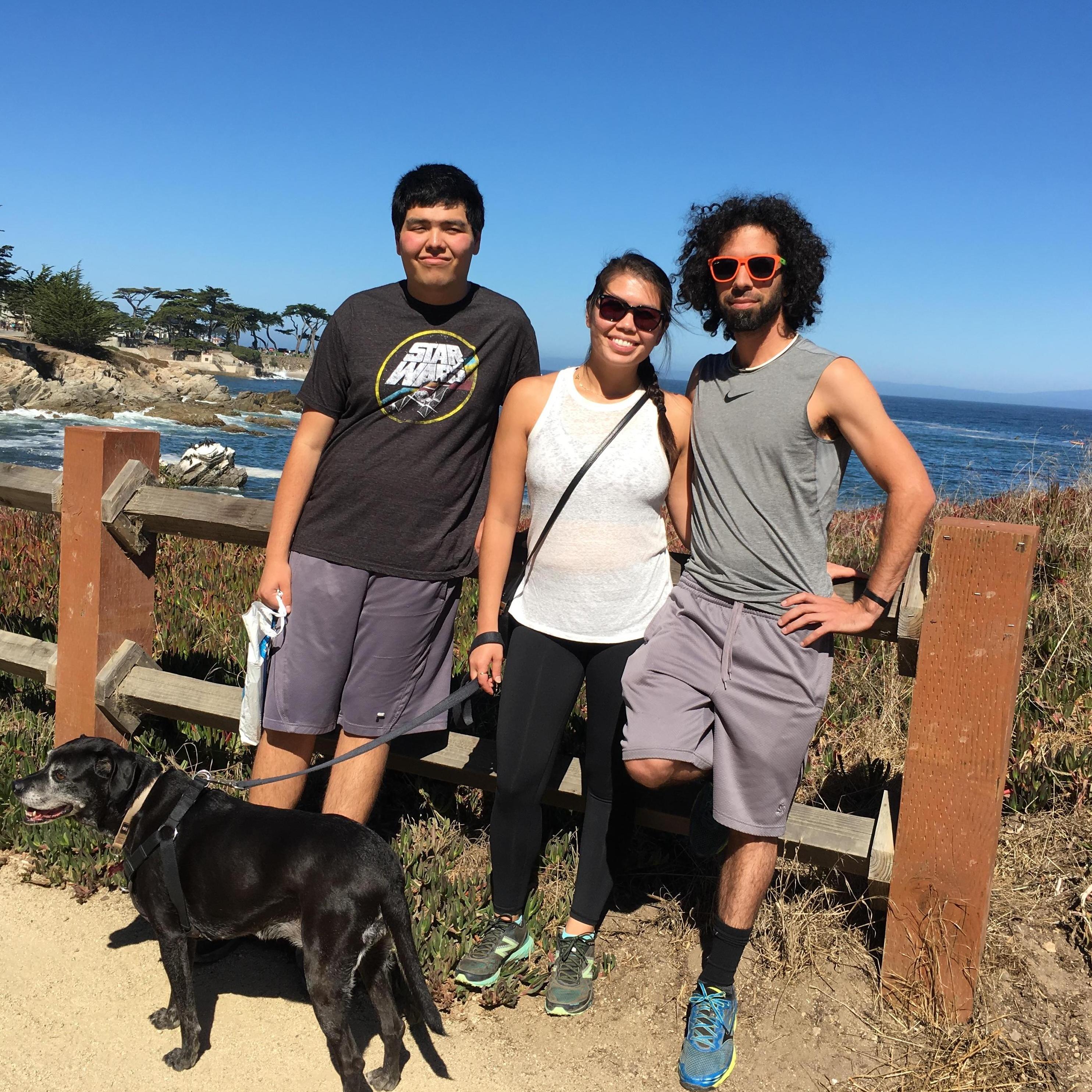 A beautiful walk along the bike path in Pacific Grove near Lover’s Point.