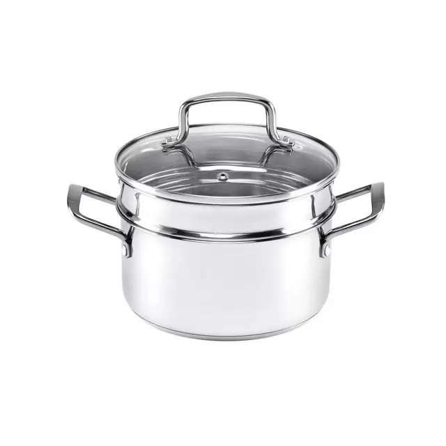 Our Table™ 3 qt. Stainless Steel Covered Soup Pot