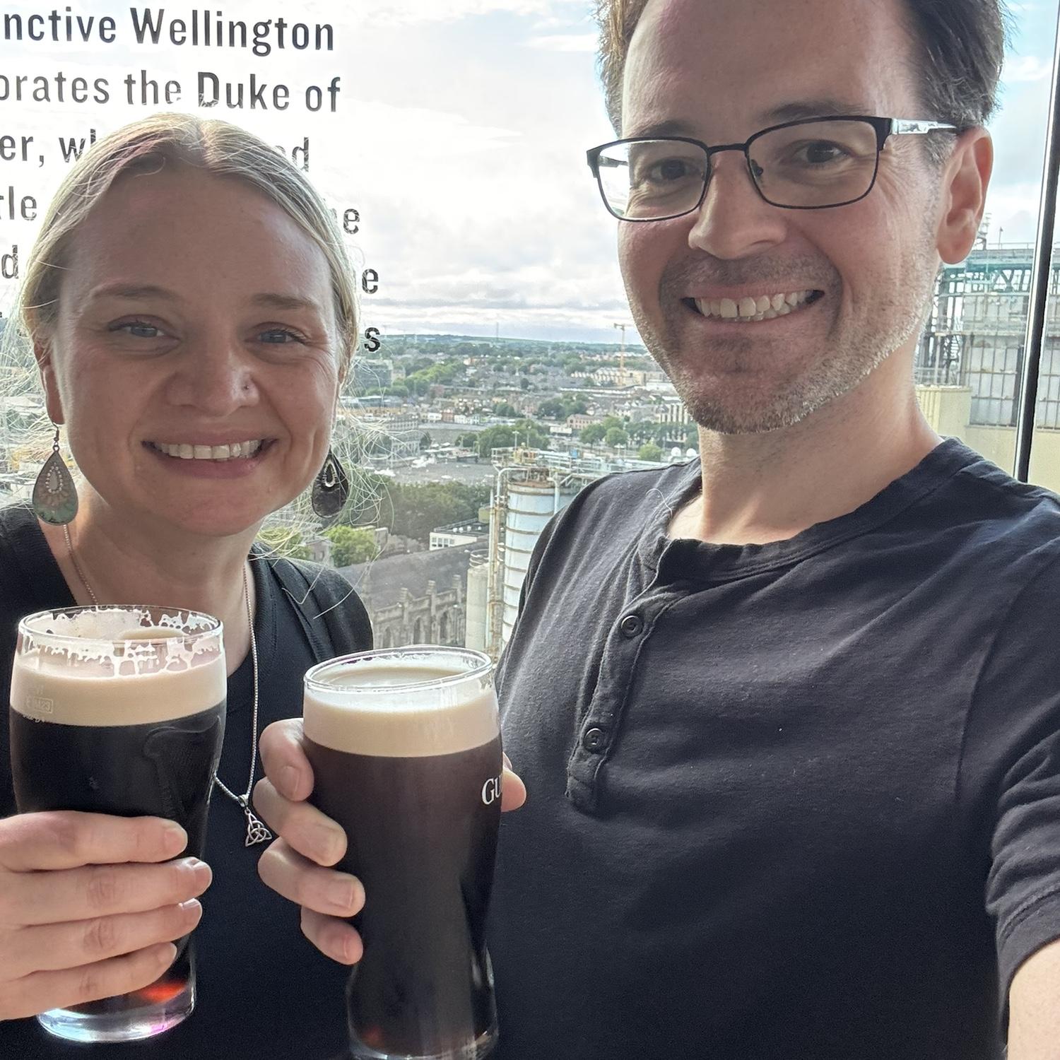 Guinness’s at the Guinness Factory! Dublin, Ireland