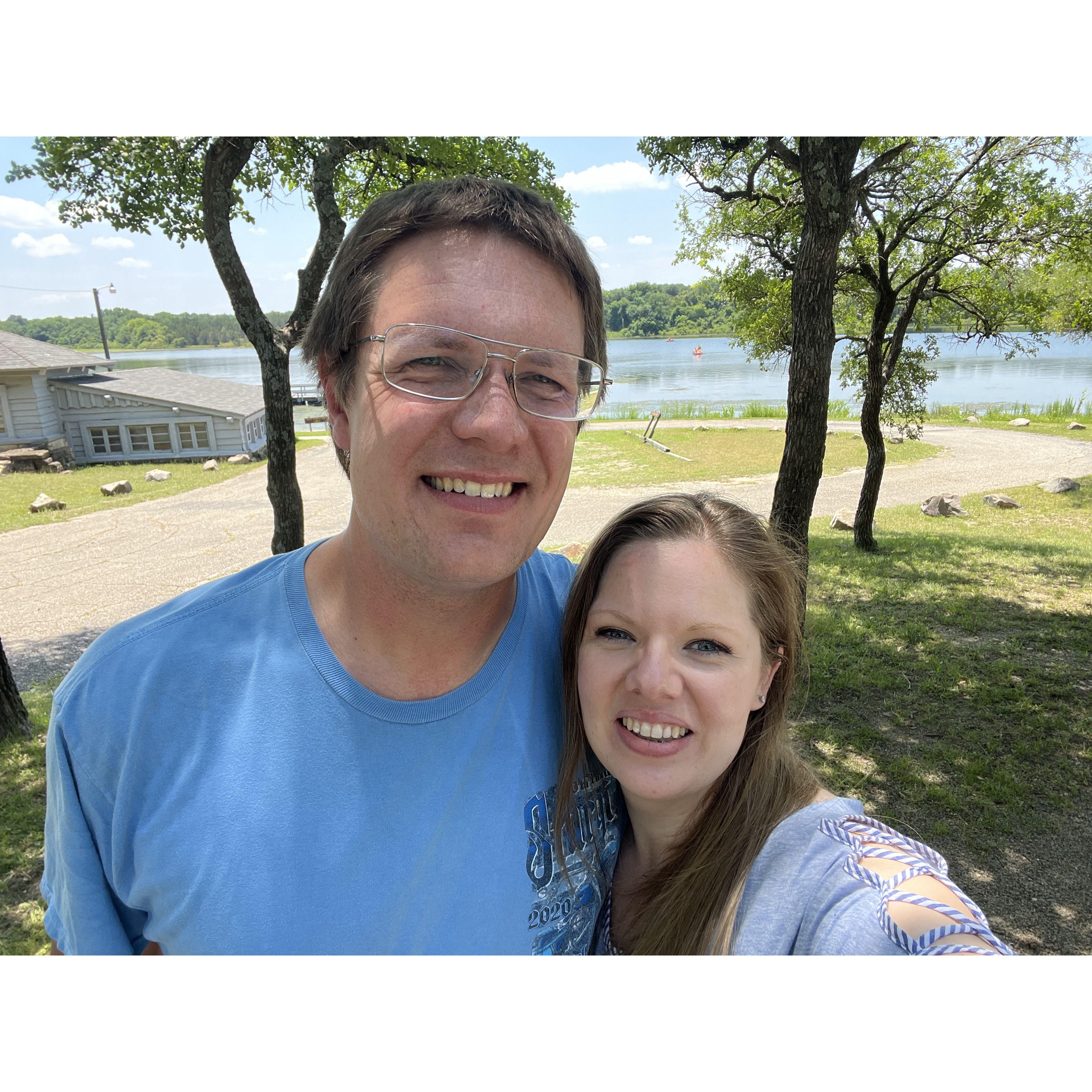 June 2023 - while Neal was visiting Joy in Texas, we rented a motorcycle and cruised around North Texas. This was during our picnic stop at Bonham State Park.