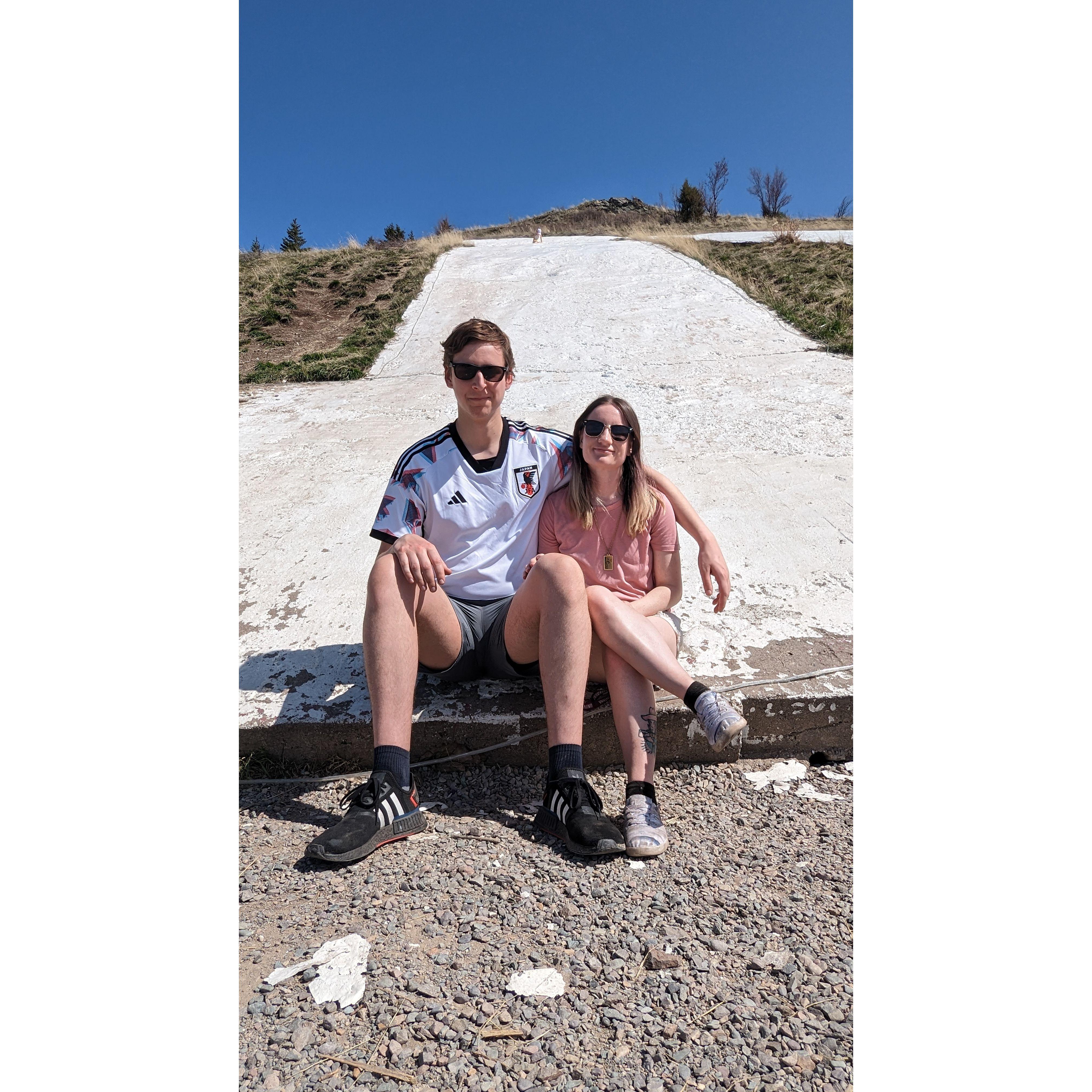 Our first M hike together and the first weekend Julia met Tricia