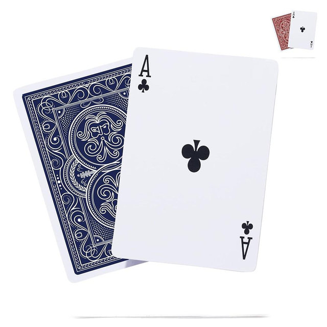 Weighted Heavy Deck of Cards Ideal for Outdoors | Wind-Resistant Waterproof Playing Cards | Thick Plastic Protected Poker Cards (Midnight Blue)