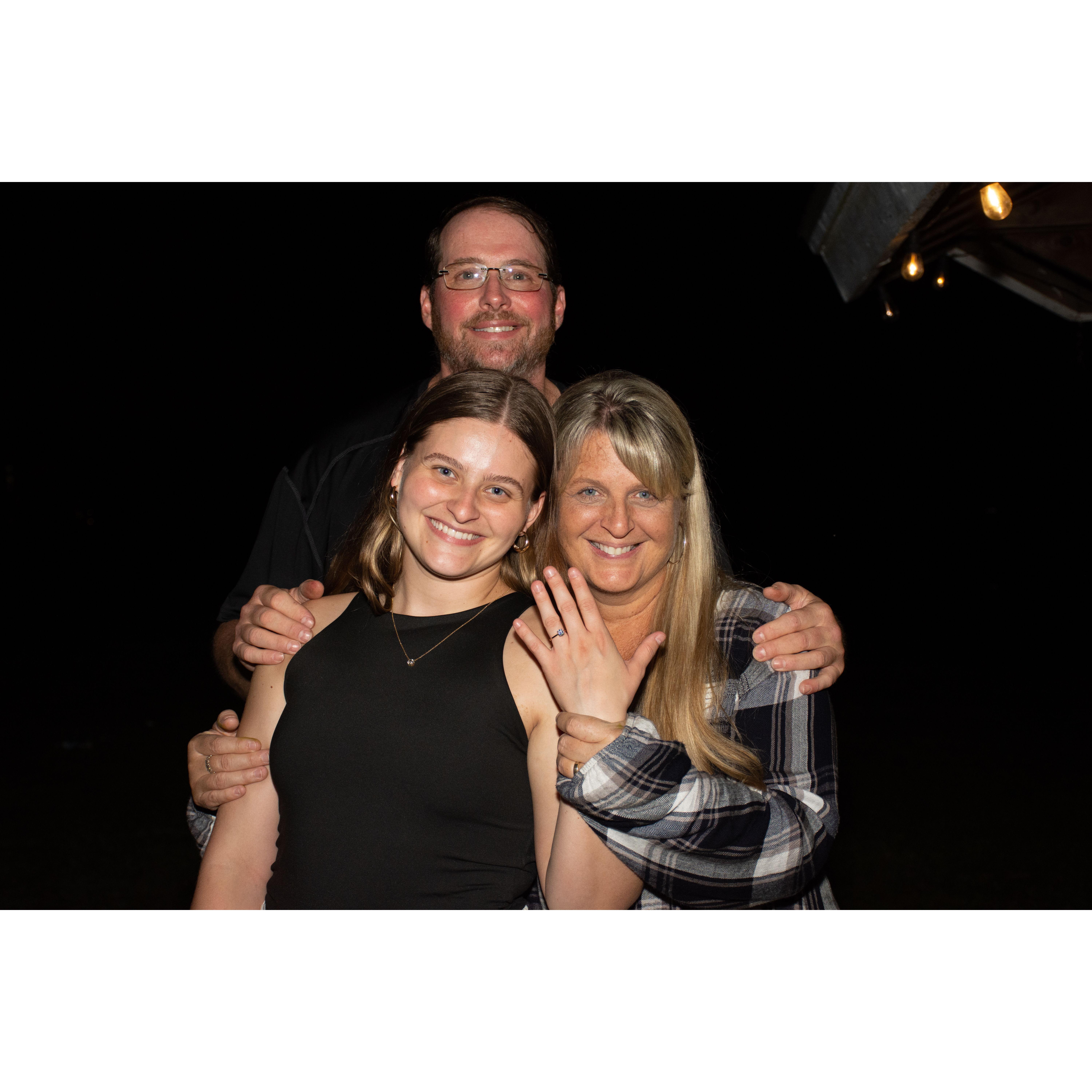Memories from our surprise engagement party after Nick proposed on 10/22/22.