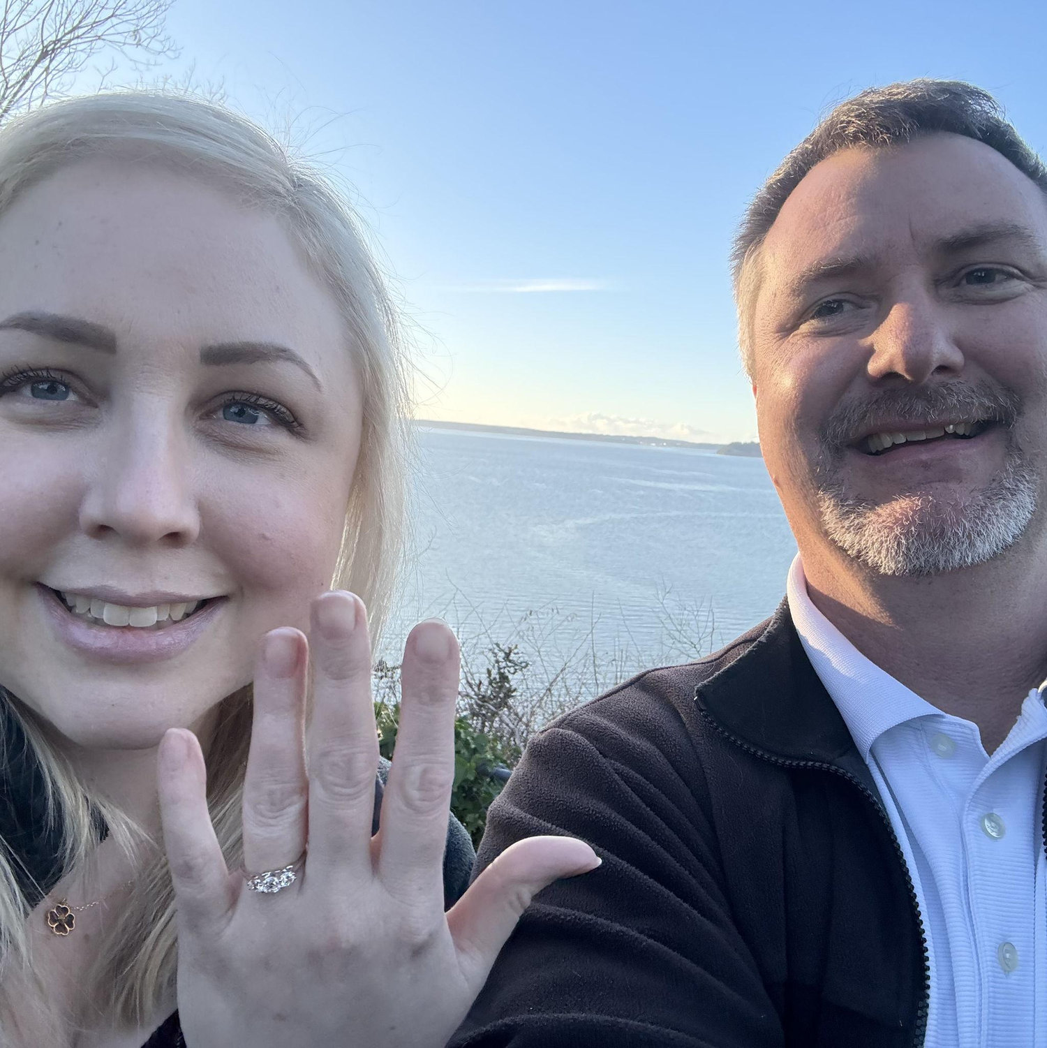 Valentine's Day proposal at Utsalady Point Park, Camano Island, WA