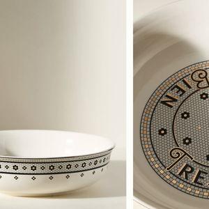 The Bistro Tile Stoneware Serving Bowl