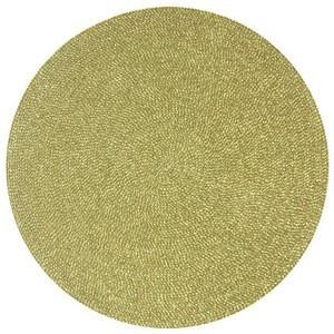Deborah Rhodes Gold Sand Glimmer Round Mat