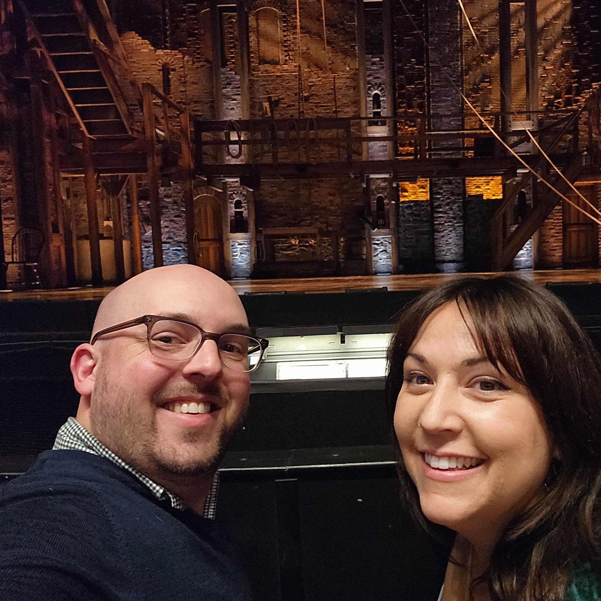 Front row lottery tickets at Hamilton!