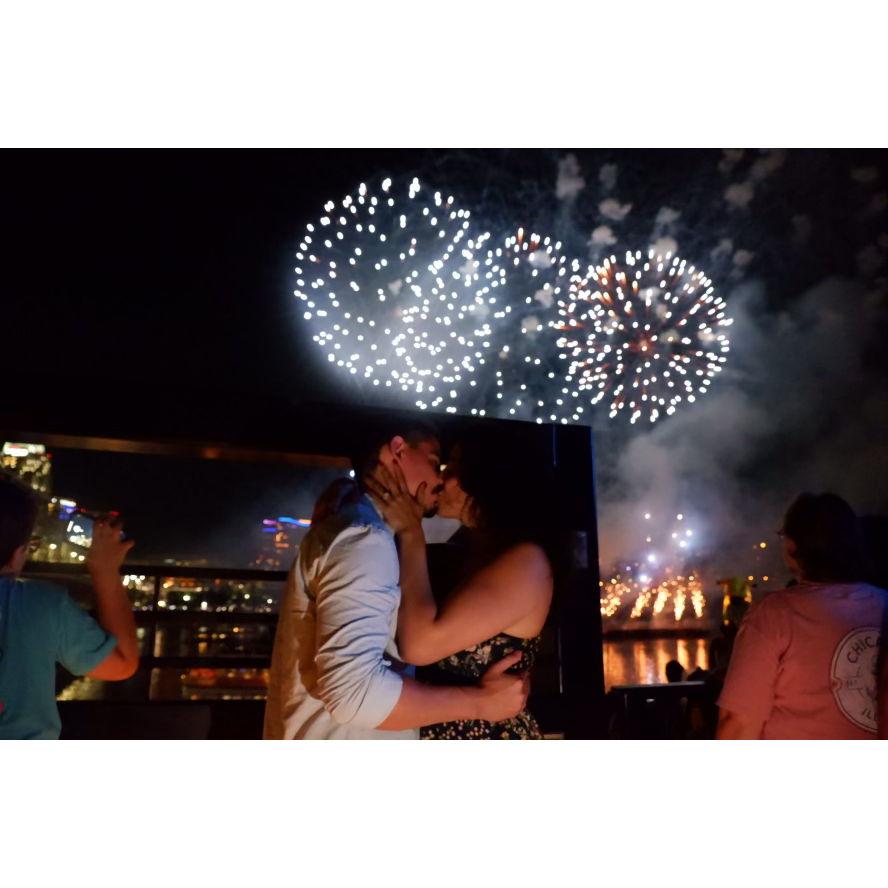 The night that he asked me to marry him!