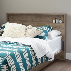 South Shore Holland Weathered Oak Full and Queen Size Headboard-9075261 - The Home Depot