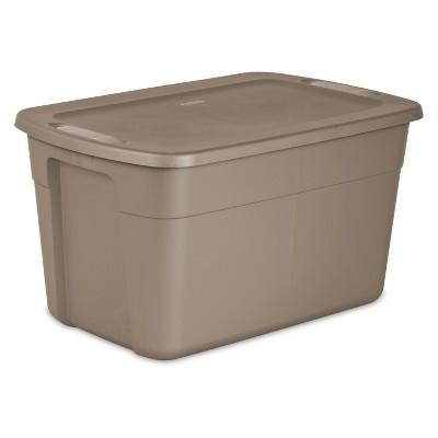 Sterilite 30gal Storage Bin Tan