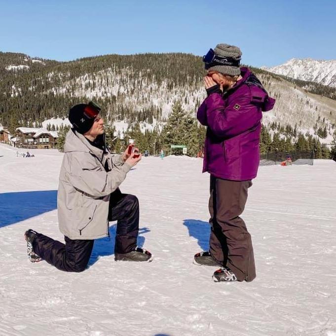He popped the question!