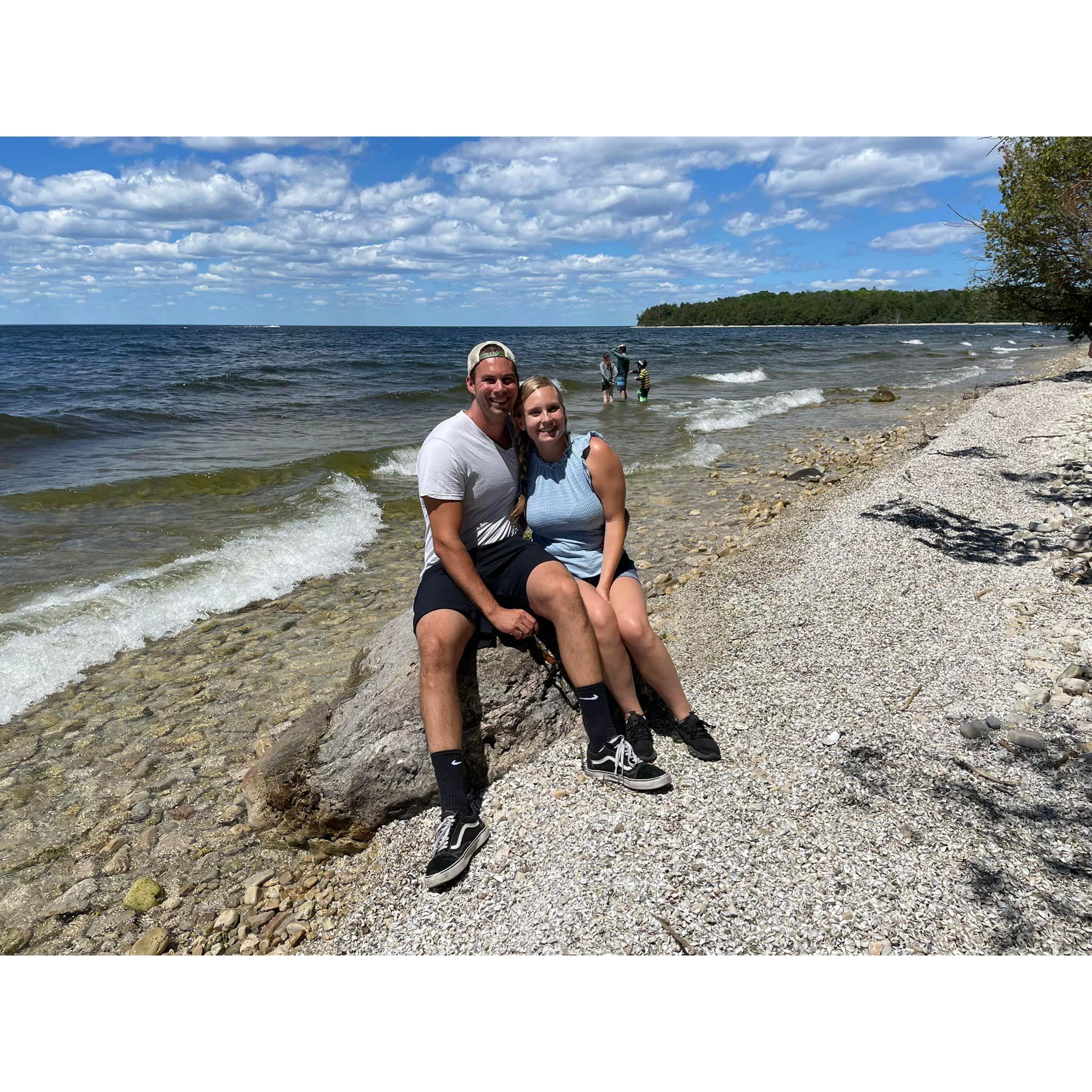 Days before he proposed. I had no clue!