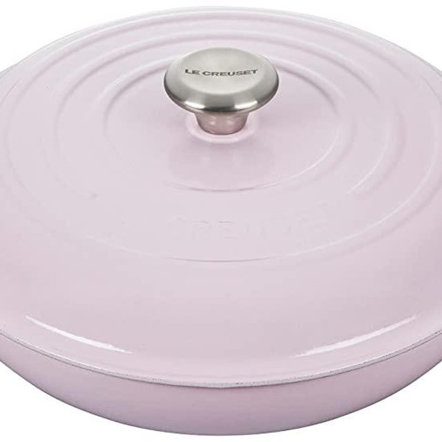 Le Creuset Enameled Cast Iron Signature Braiser, 3.5 qt., Shallot